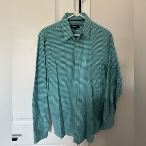 Johnnie-O Men's Green Checkered Shirt